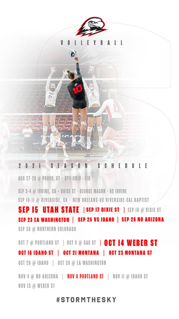 Volleyball Schedule Graphic